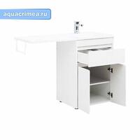 Тумба Токио 58 напольная 1 ящик,2фасада цвет бел.глянец (237745)